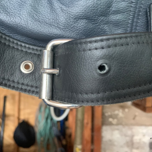 Leather bike chaps never worn - Picture 4 of 4